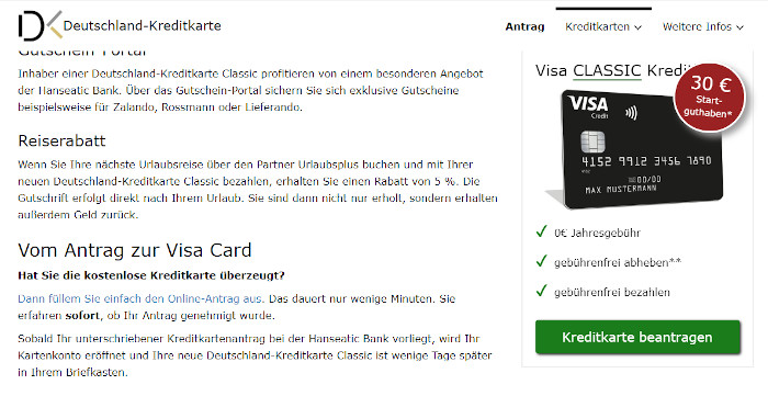 Deutschland-Kreditkarte Classic - Mobilebanking.de